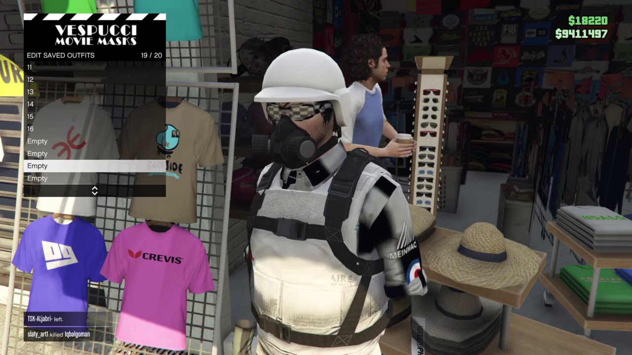 قراند GTA5 | طريقه حفظ شنطة الهايست ونقلها إلى أي لبس اخر | (شغال)✅🎮