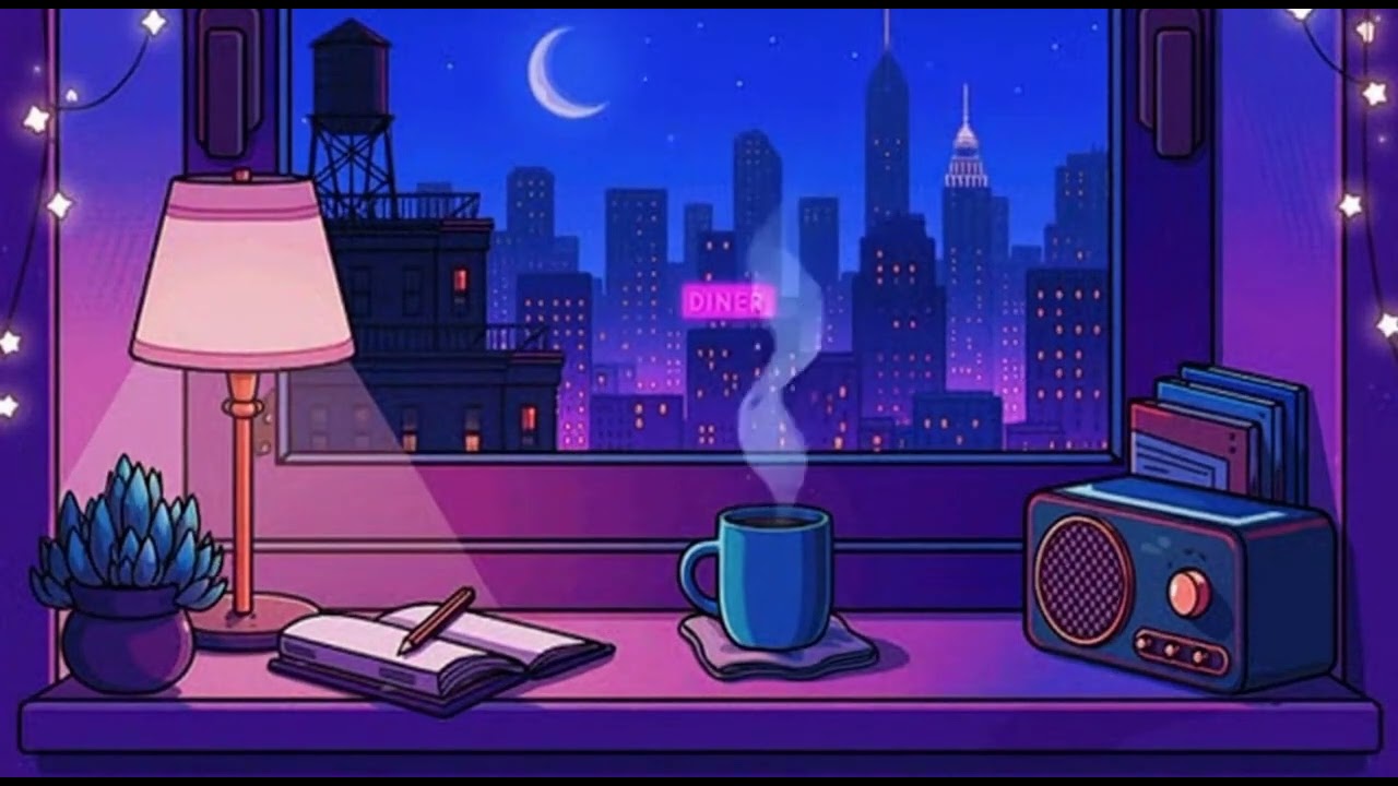 chill lofi beats | cozy night city ambience