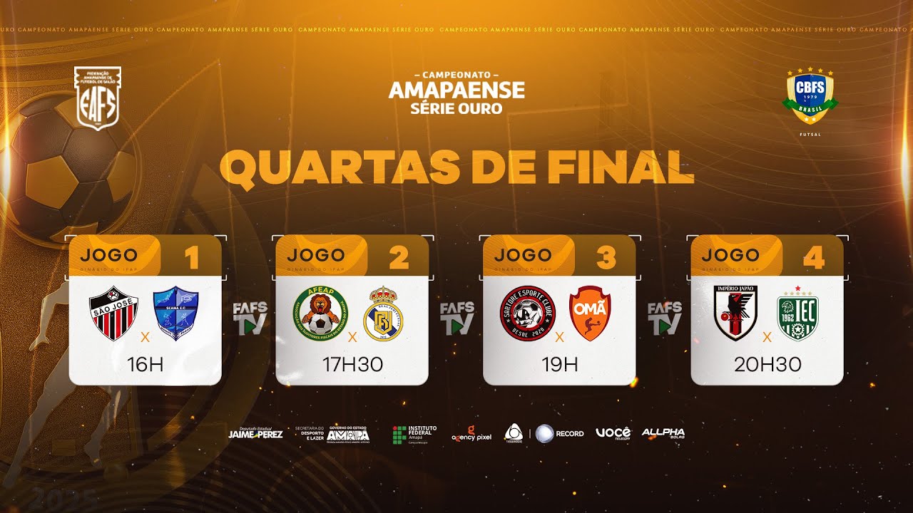 AO VIVO | S&eacute;rie Ouro 2025 | Quartas de final