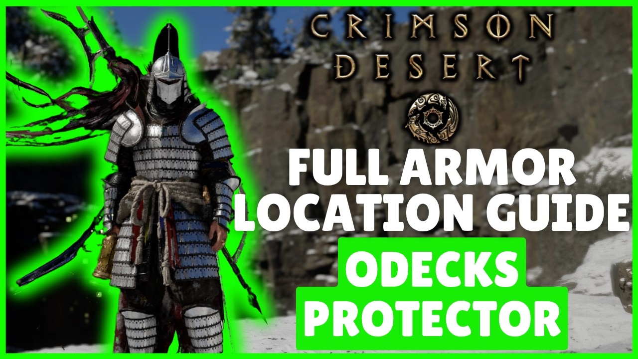 FULL Odeck's Protector Armor Set AND WEAPON Location Guide in Crimson Desert!