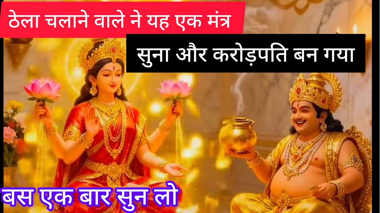 ठेला चलाने वाले की कामयाबी का राज: यह एक मंत्र और अपार धन।#KuberMantra// lakshmi mantra