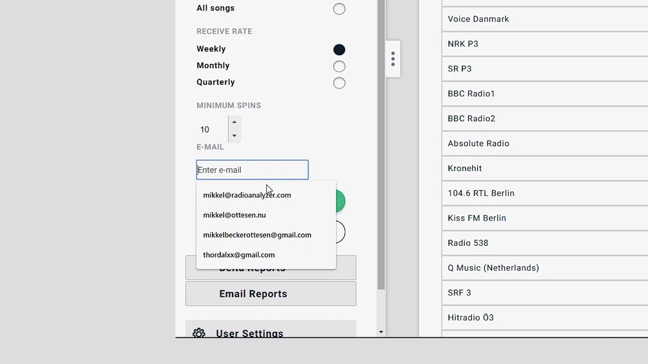 How to use Music Reports