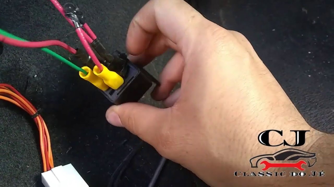Passo a passo de instalação de trava elétrica no porta mala do corsa..