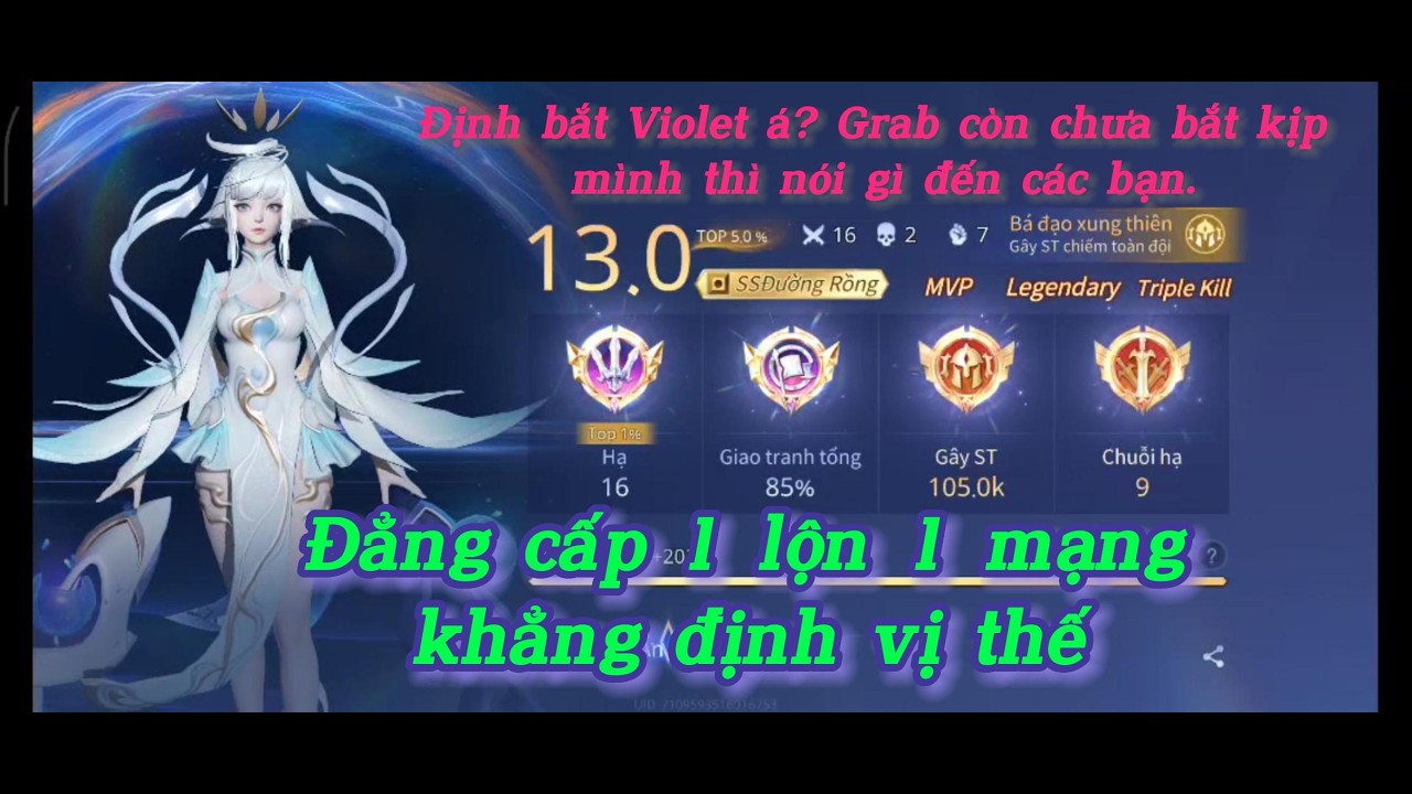 CỨ LỘN LÀ CÓ MẠNG VỚI VIOLET - 1 COMBO BỐC HƠI 1 THẰNG || LORD GAMING