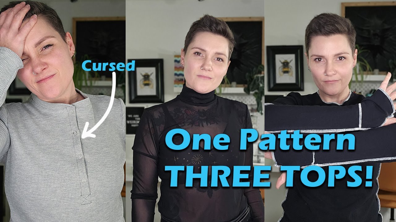 Easy Pattern Hacks | One pattern, three tops