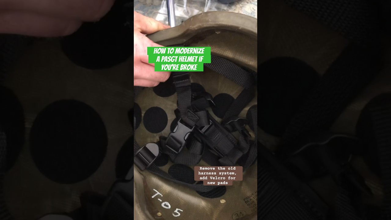 How to Upgrade a PASGT Kevlar Helmet, Budget Build #armor