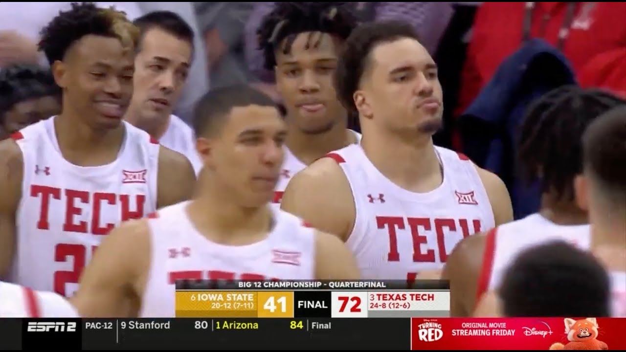 Big 12 Men's Basketball: Texas Tech 72, Iowa State 41