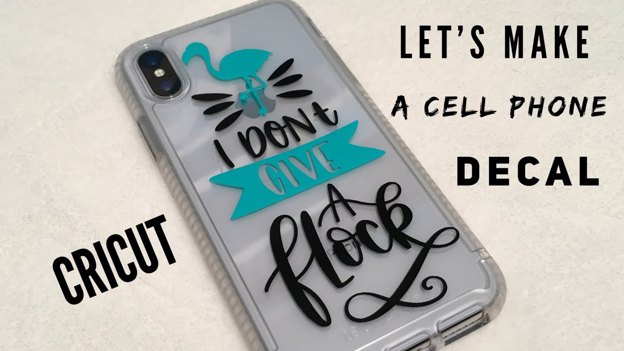 Cricut vinyl decal 📲 / IPhone X case / Tutorial