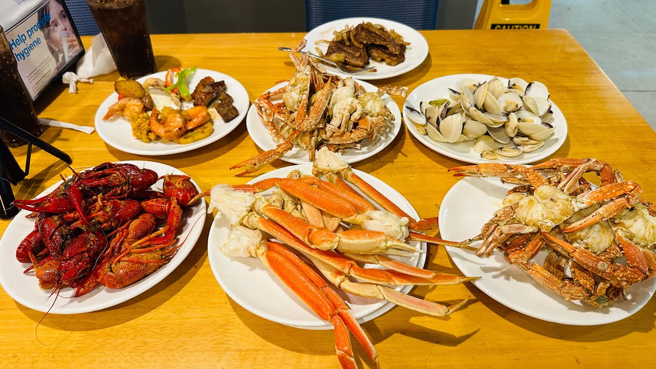 BRAND NEW ALL YOU CAN EAT CRAB SEAFOOD & SUSHI BUFFET @ THIS AYCE RESTAURANT IN DALY CITY CA!