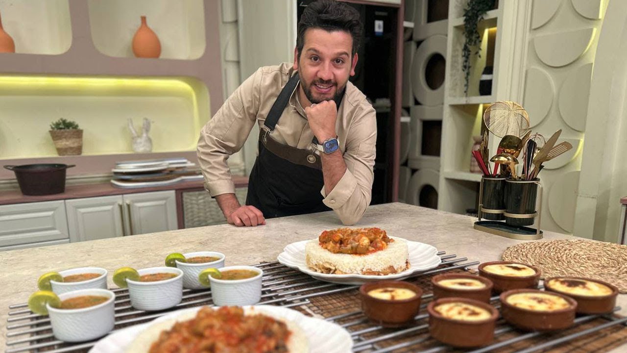 المطعم مع الشيف محمد حامد | كوارع بالطشة - أرز بالفتة - شوربة لسان عصفور - كريمة فرن