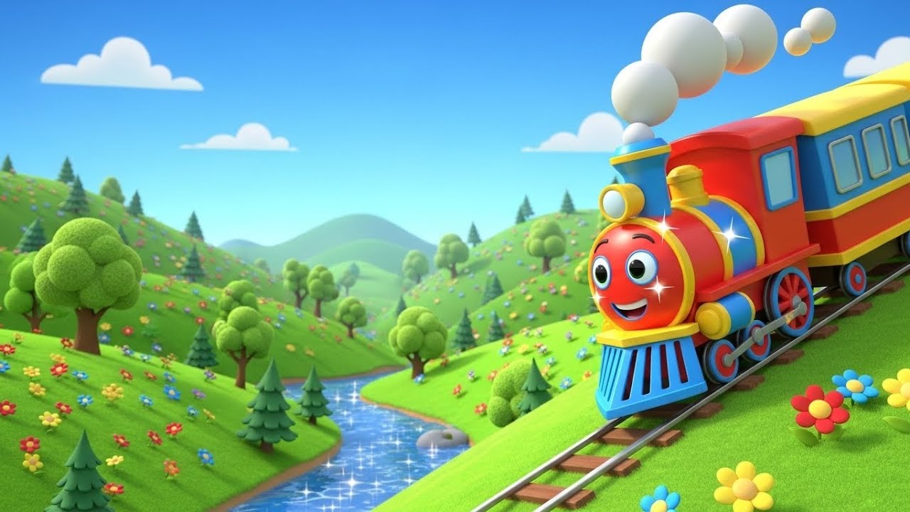 Number Train Remix | kids nursery rhymes | Baby Song, Counting Train Cartoon 🚂🎶