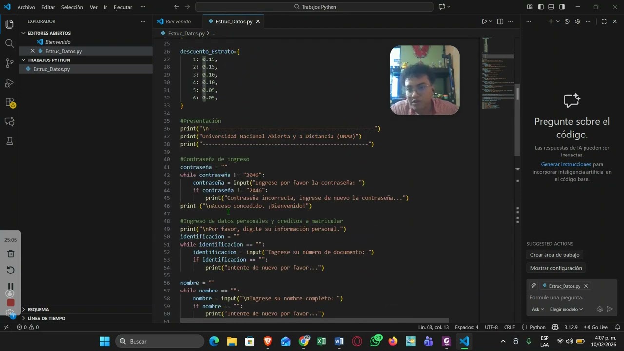 Planteamiento del Problema (Estructura de Datos)