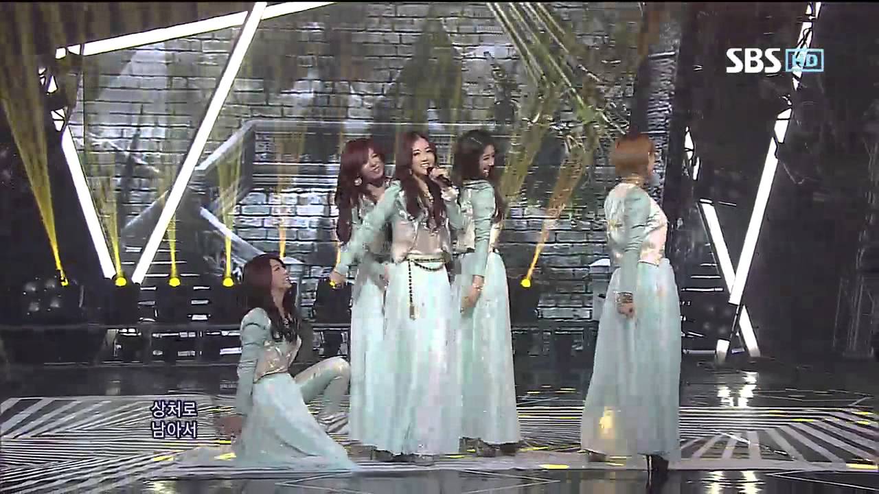 4 минуты [Volume Up] @SBS Inkigayo Популярная песня 20120520