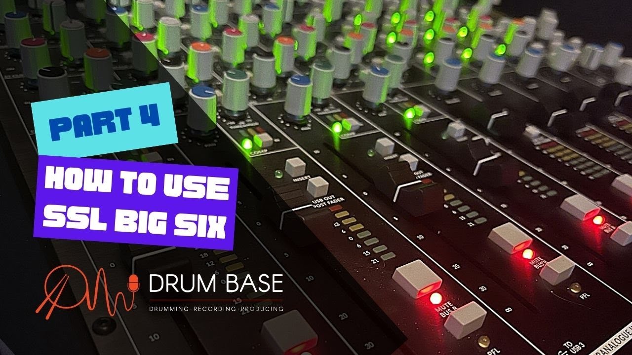 SSL Big Six  Part 4 How To Use It. Recording the Talk Back Mic, ST Cues, Foldback.