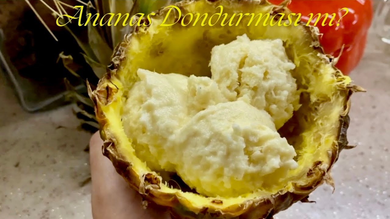 Ananas Dondurması mı? Ramazan’da En Hafif Tatlı Bu Olabilir | Sahur önerisi | Easy pineapple sorbet 