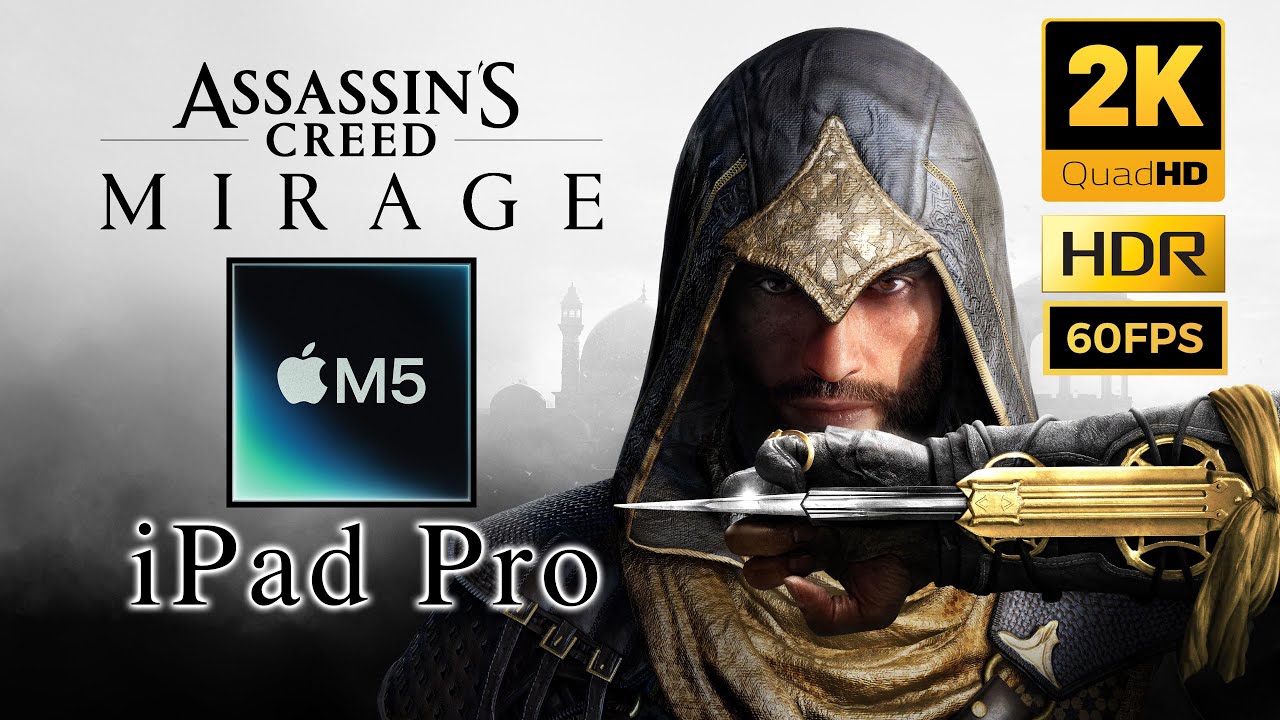 Assassins Creed Mirage - M5 iPad Pro - Settings at High Graphics - HD 60FPS