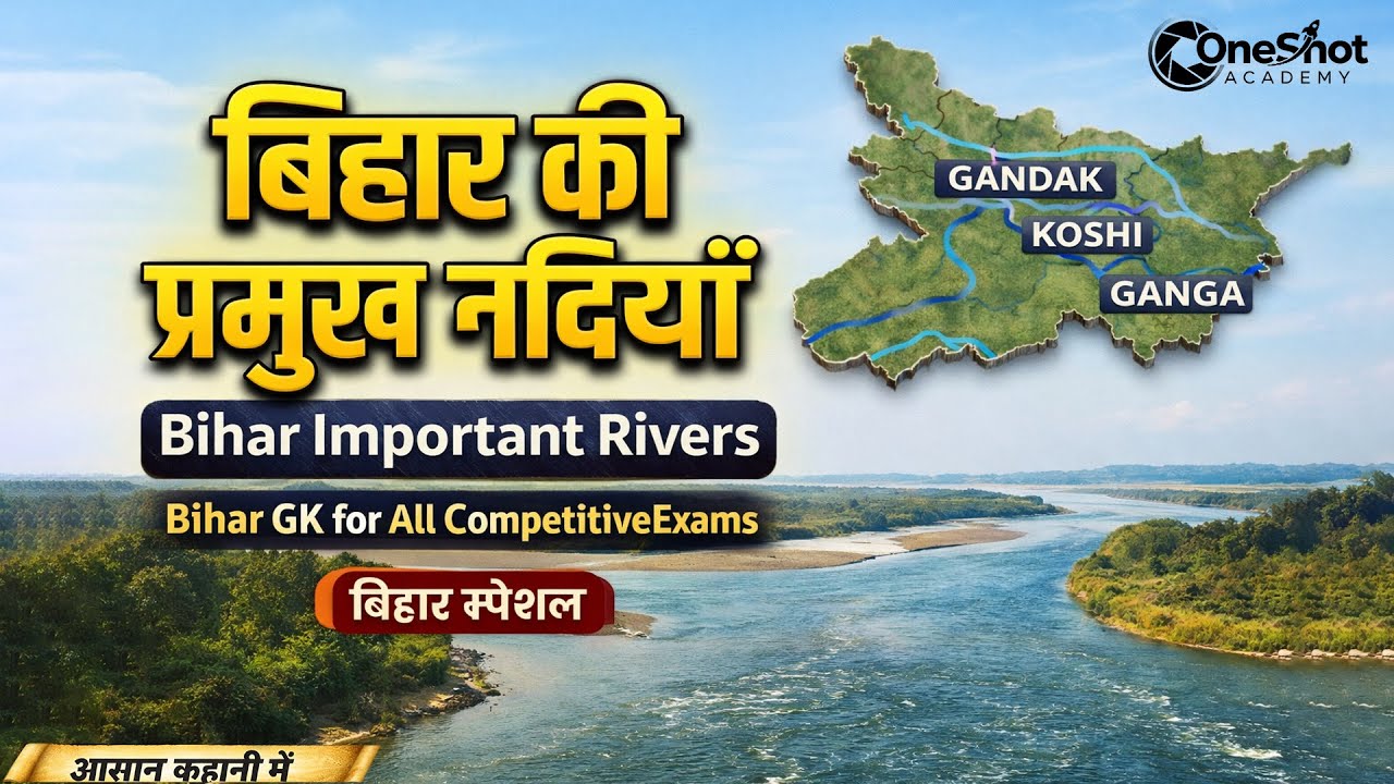 बिहार की प्रमुख नदियां और सहायक नदियां | Major Rivers of Bihar | Bihar Special  GK #bihargk
