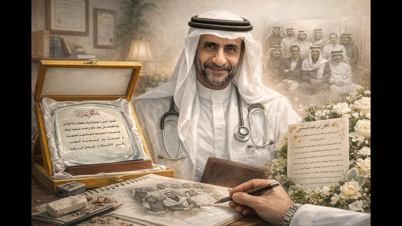 حفل تكريم د إبراهيم المسلمي - استشاري الجهاز الهضمي والمناظير للاطفال - من زملائه الاطباء - 25/12/26