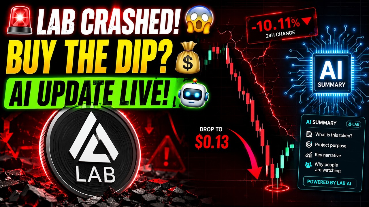 🚨 LAB Token CRASH Explained! 😱 AI Update, Token Unlock & Is $0.13 the Bottom?