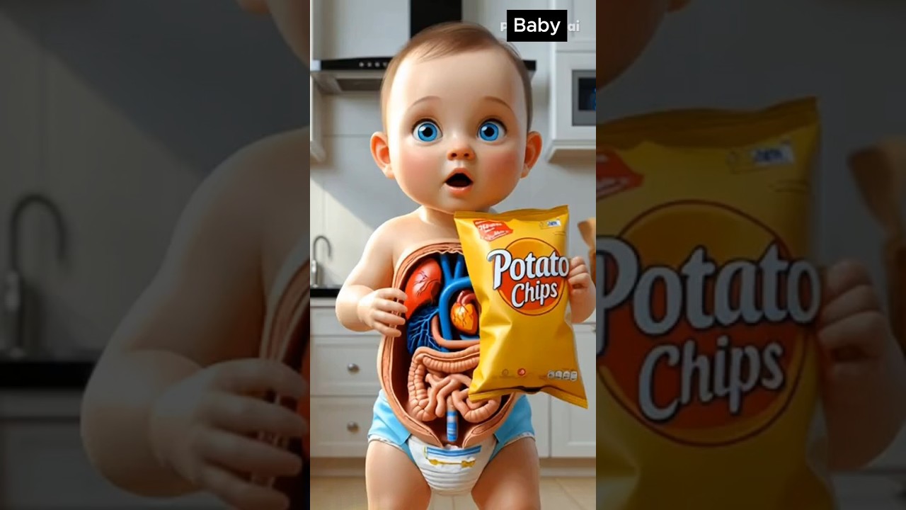 When babies eat chips 😱 #health #baby #satisfy