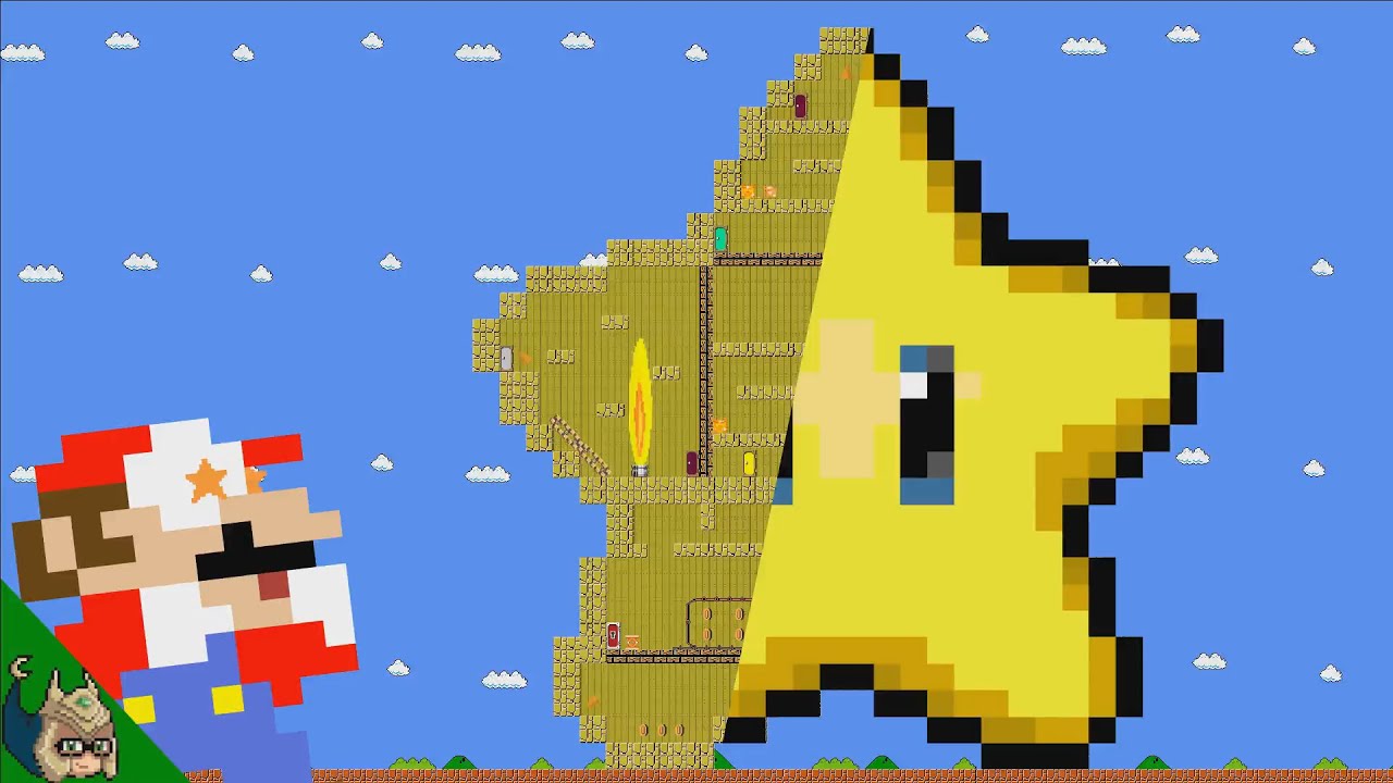 ⭐Mario vs the GIANT 🌟Super Star🌟 MAZE (Mario Cartoon Animation)