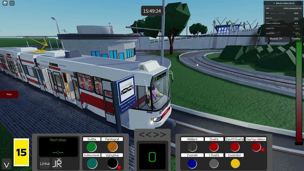 Roblox Rails of Ostrava projížďka s RT6N1