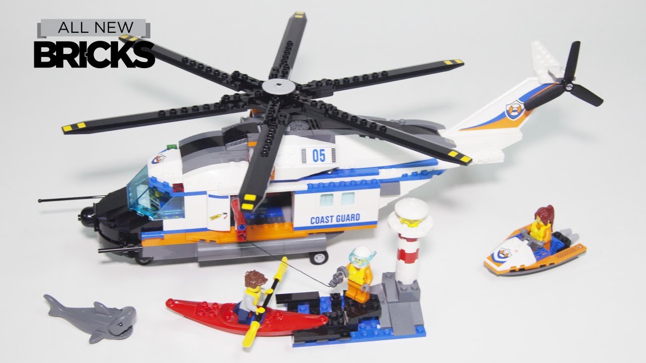 Lego City 60166 Coast Guard Heavy-duty Rescue Helicopter Speed Build