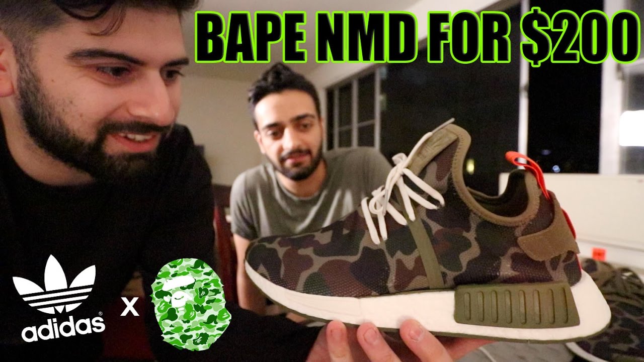 Adidas x Bape NMD For $200!! (How To Make Your Own Custom)