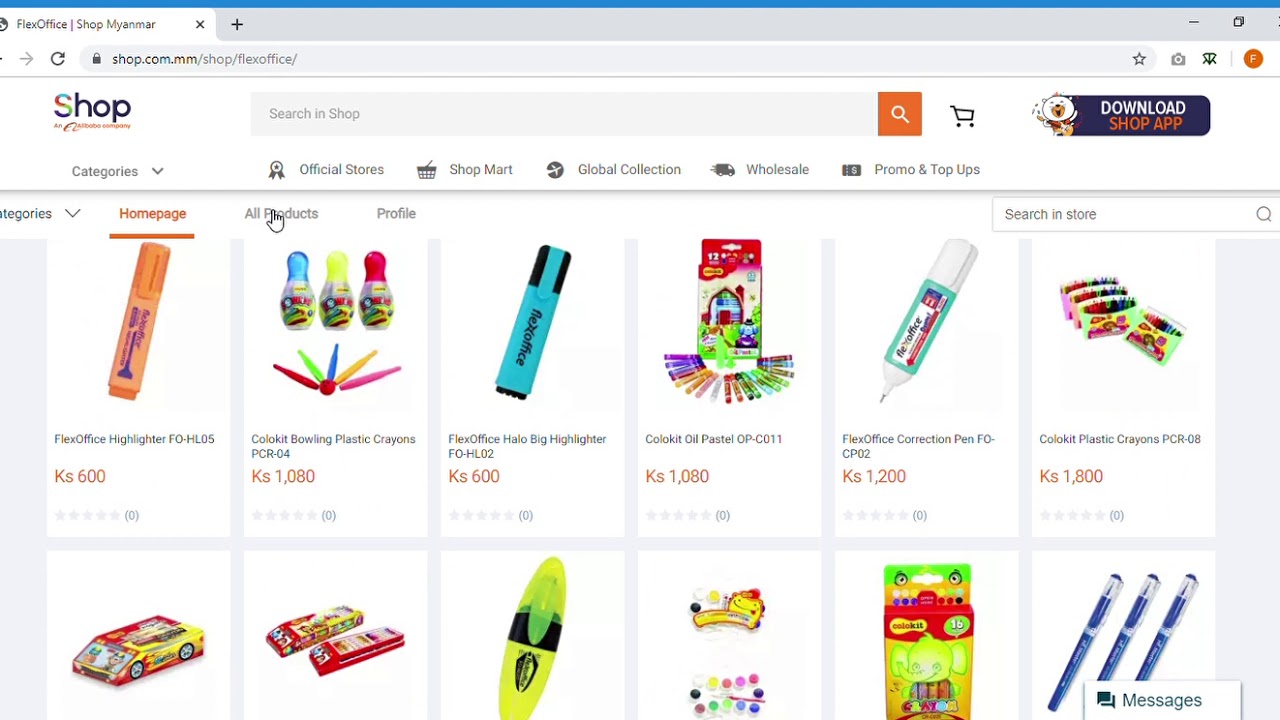 Online shopping Myanmar for Mobiles, Electronics, Clothes   Shop com mm   Google Chrome 2019 11 19 1