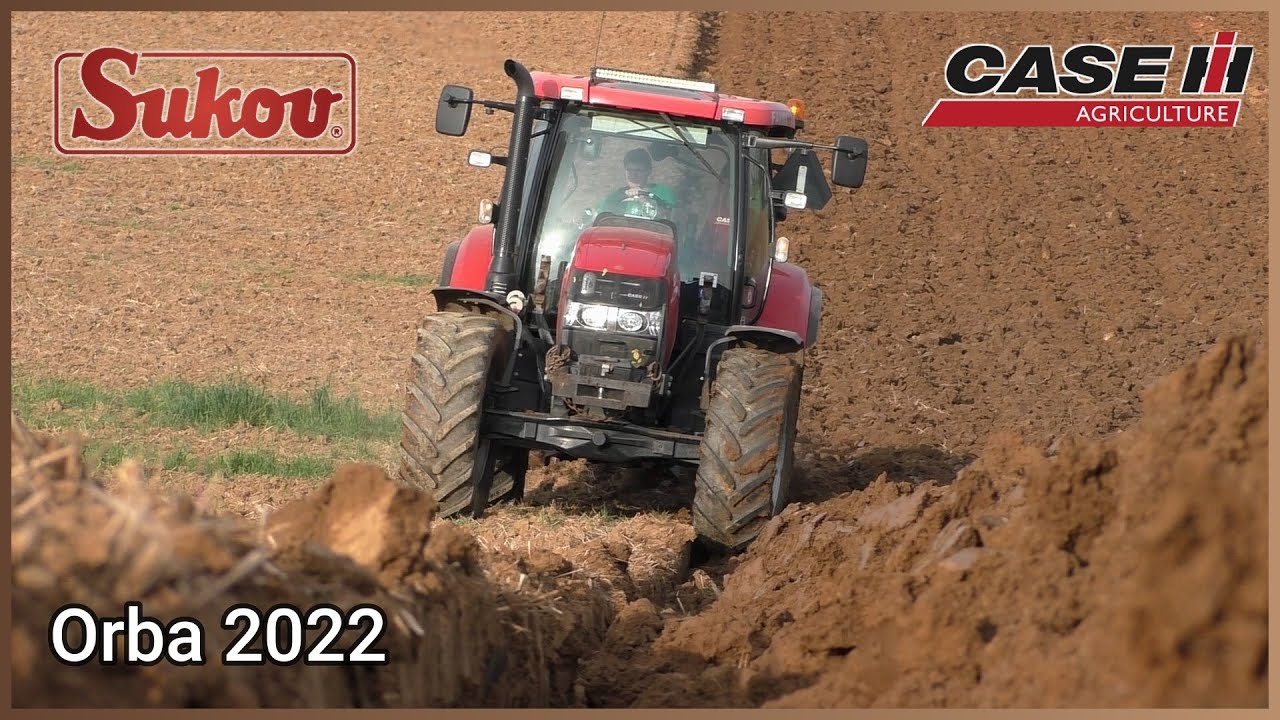 Orba 2022 🔴 Case IH Maxxum 140 + pluh Sukov 🔴 Farma Otaslavice