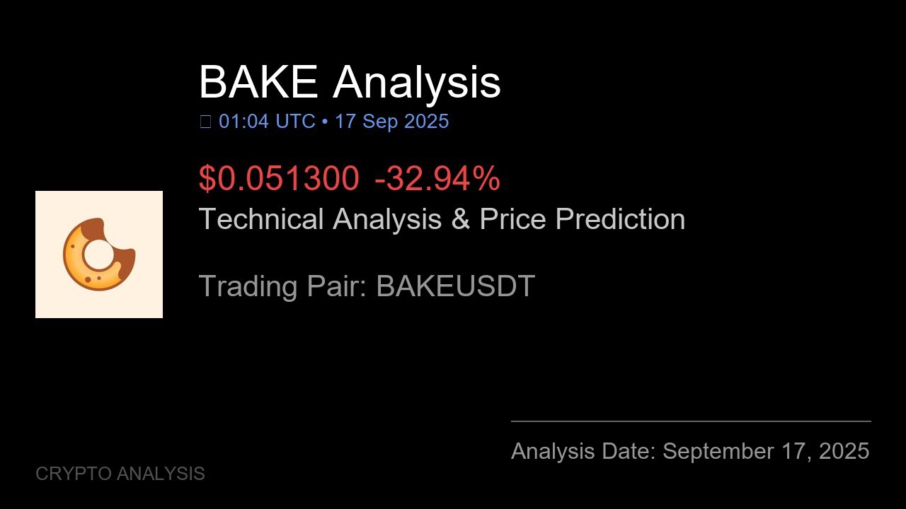 BAKE (BAKEUSDT) Technical Analysis - Price Prediction & Buy or Sell September 17, 2025