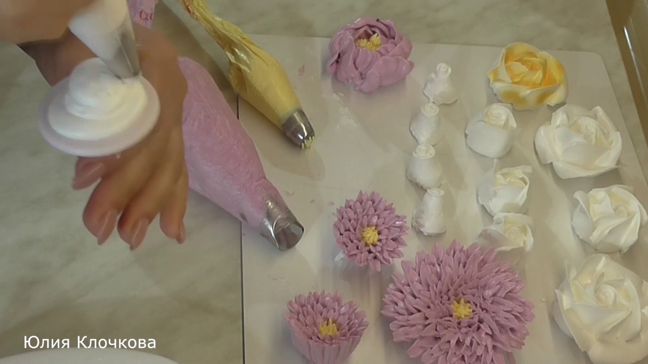 НОВАЯ НАСАДКА, тестирую))) Белково заварное украшение торта, как красиво украсить торт.