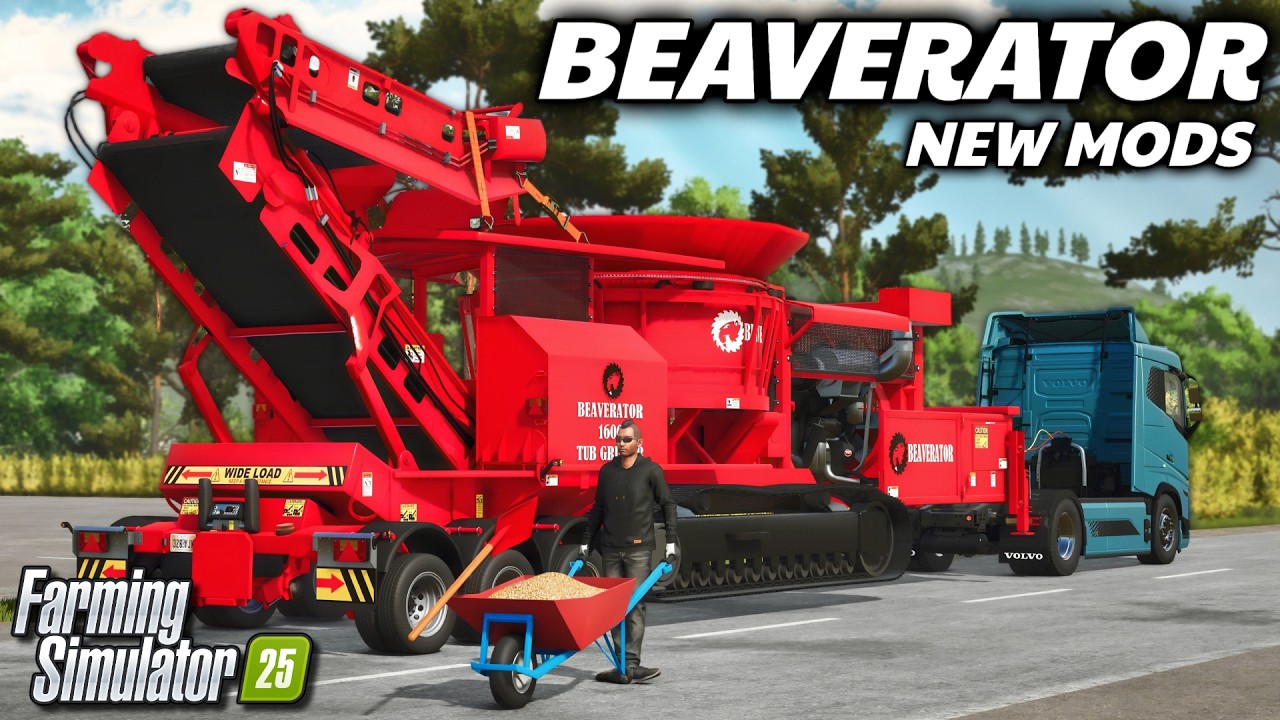 New Mods - Beaverator, JD 1275 Bale Wagons, Straw Processing, & New Map! | FS25
