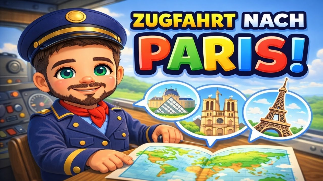 🎶🚂 Tschu-Tschu nach Paris! 🇫🇷🗼 | Louvre, Notre-Dame & Eiffelturm | Fikoly Kinderlieder Musikvideo
