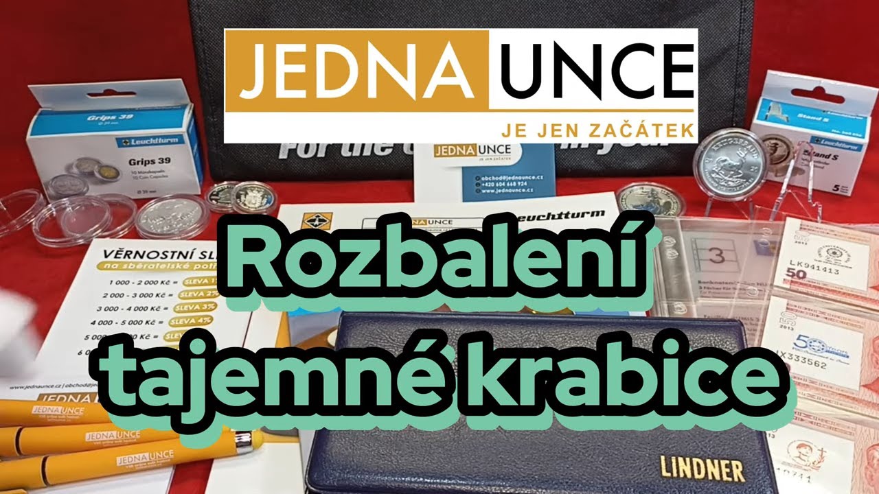 Rozbalení tajemné krabice podporujeme JEDNA UNCE obchod s investičními kovy, mincemi, příslušenstvím