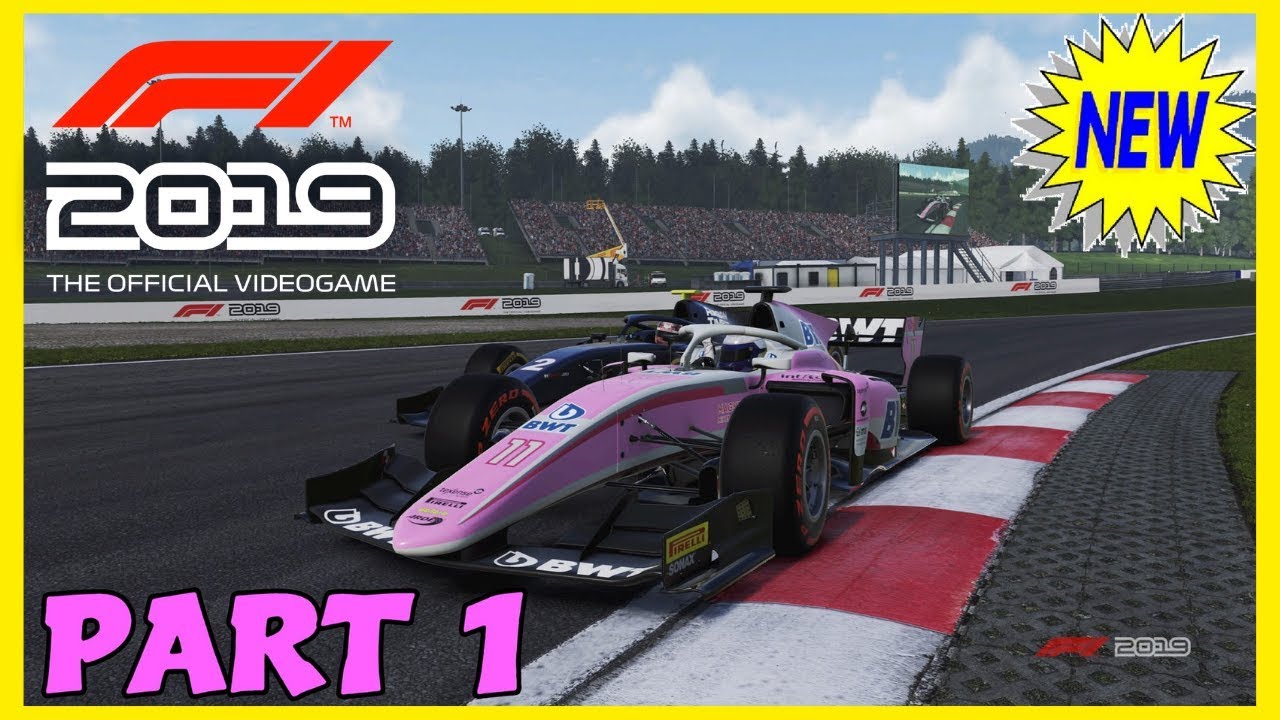 F1 2019 Career Mode Gameplay Part 1 - F2 CARS ARE AMAZING! | PS4 PRO | #F12019