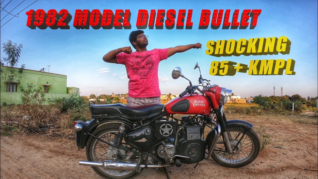 1982 Model vintage Royal Enfield DIESEL BULLET Review | 85 +KMPL | Mileage monster