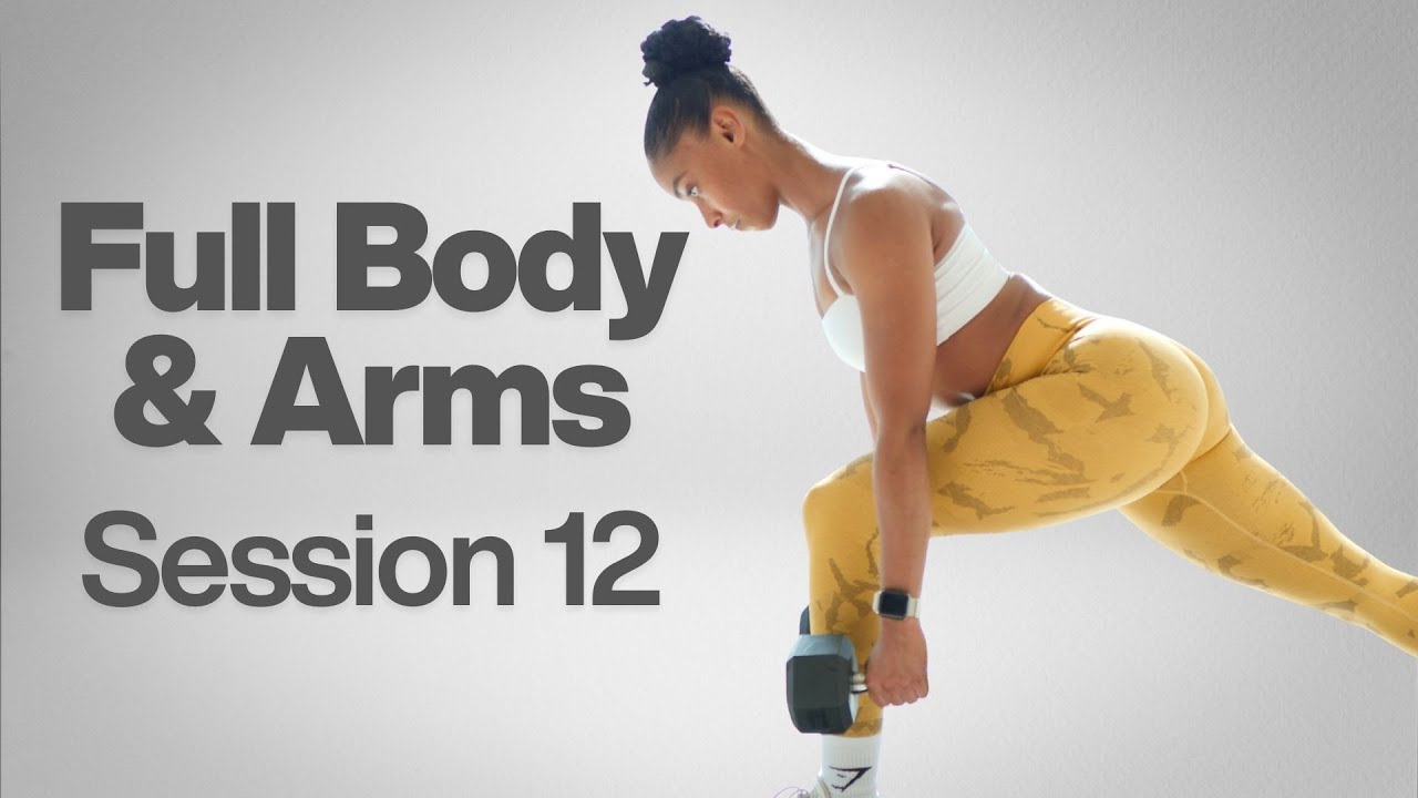 40 minute Guided Full Body & Toned Arms Workout | Final Session (Day 12)