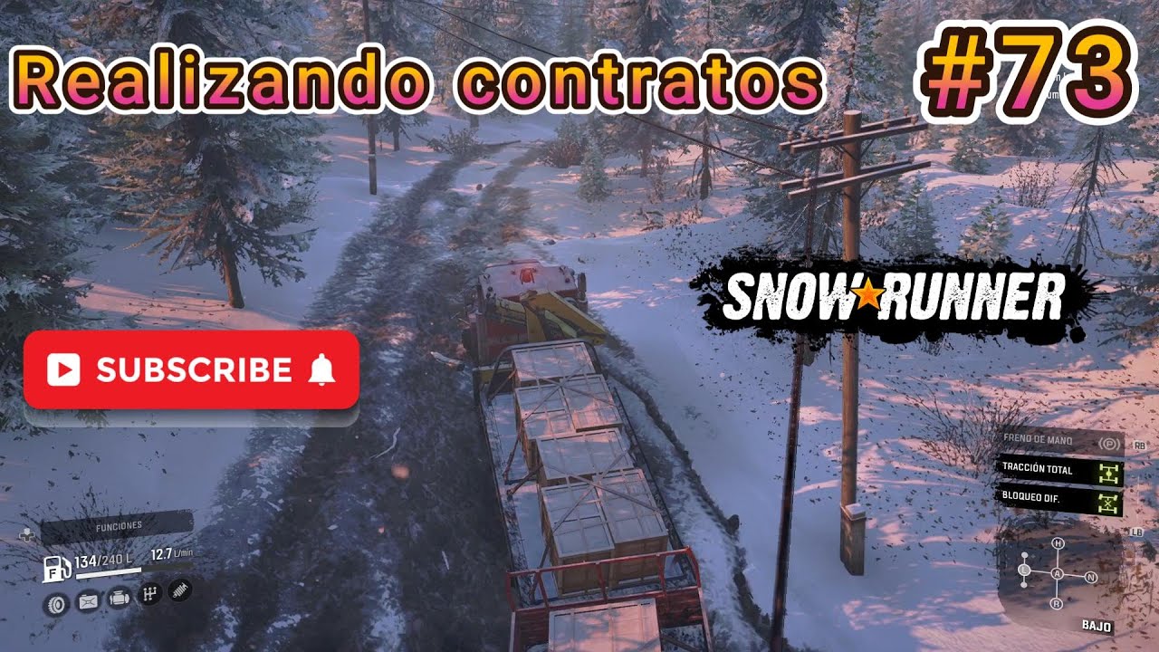 Snowrunner Temporada II - Capitulo #73 Realizando contratos #snowrunner