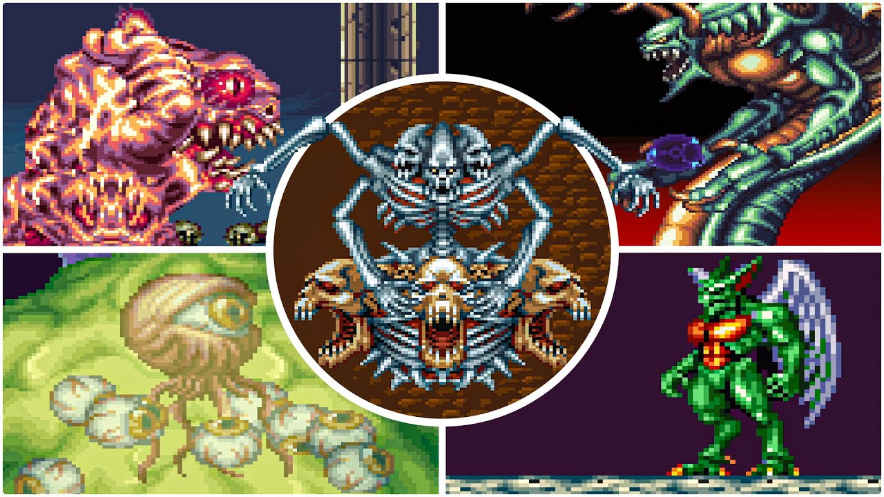 Demon's Crest - All Bosses (SNES)