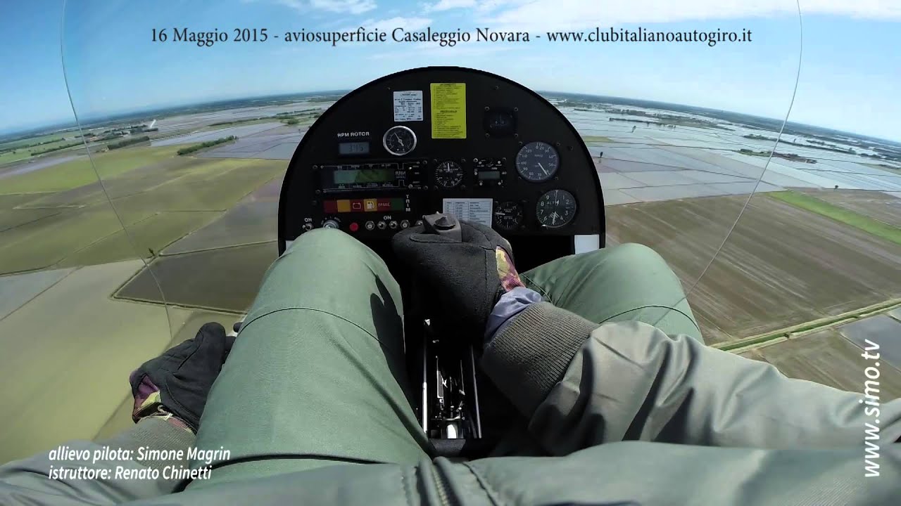 Autogiro Magni M16 Tandem Trainer - allievo pilota Simone Magrin