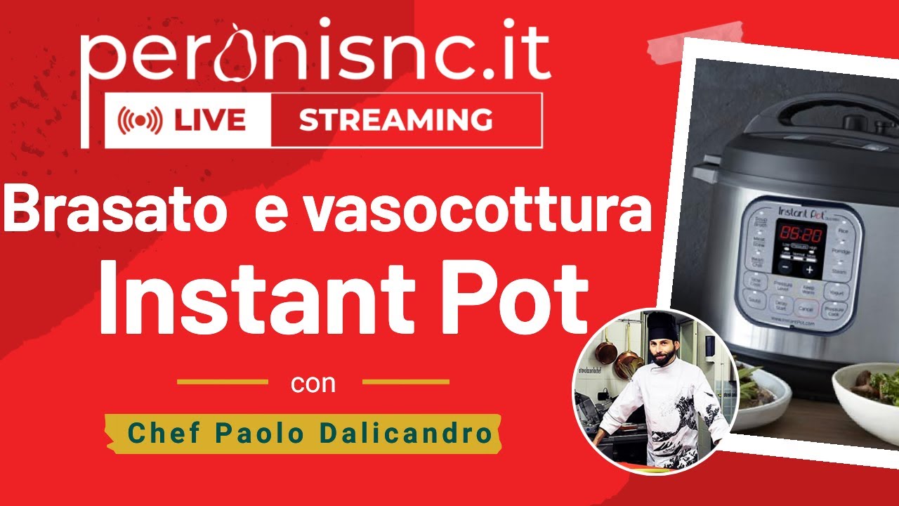 Brasato al vino rosso e vasocottura con la pentola multifunzione Instant Pot