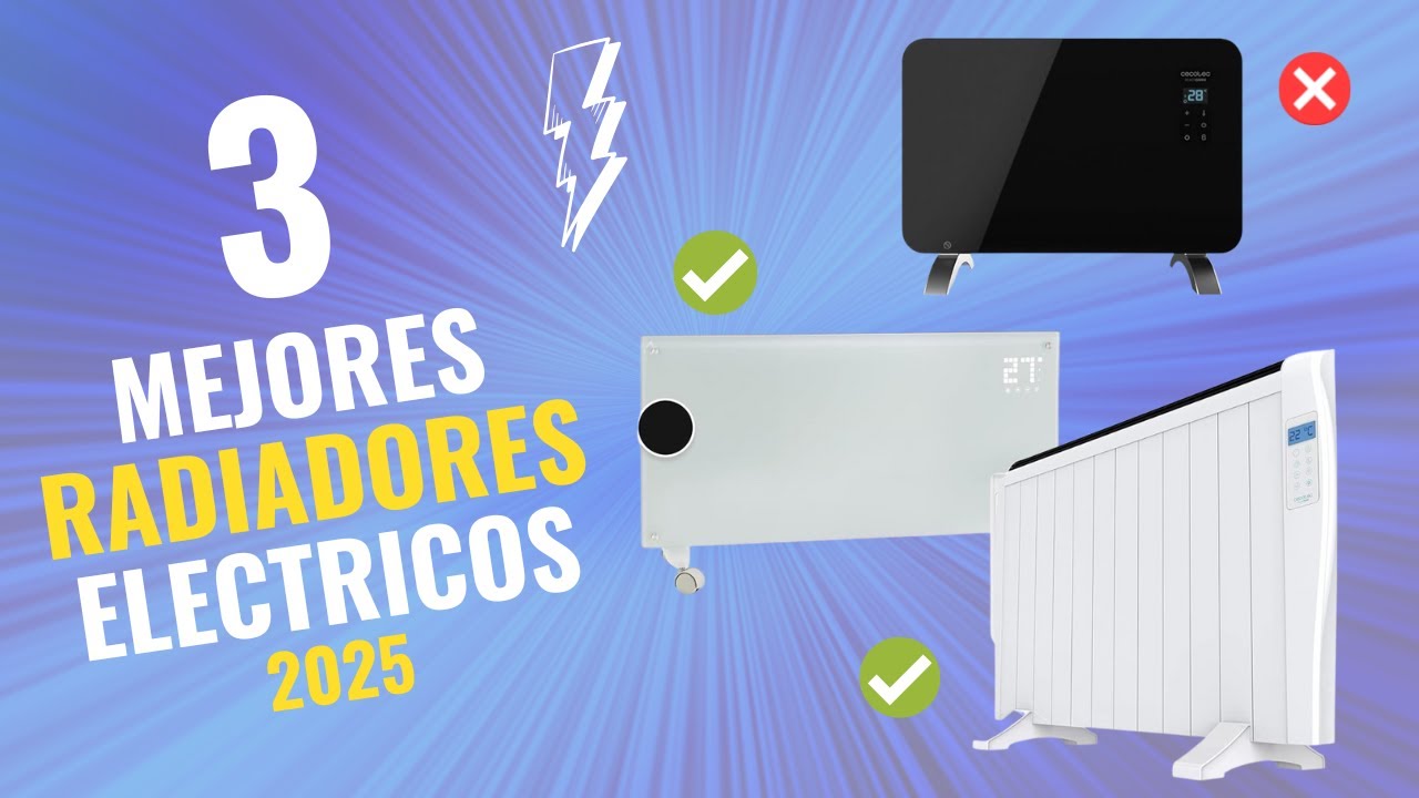 Los 3 MEJORES RADIADORES EL&Eacute;CTRICOS BAJO CONSUMO 2025 en Amazon 🔥 | Radiadores Eficientes y Baratos