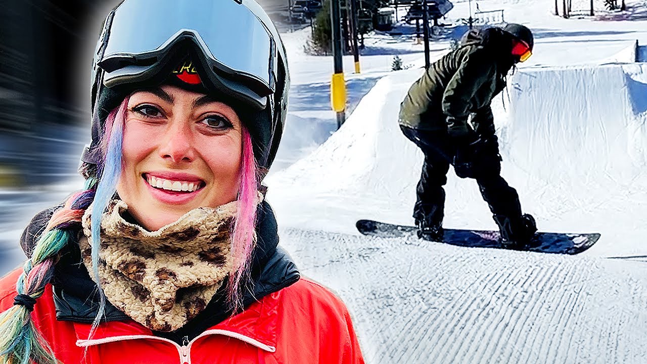 SKATER LEARNS HOW TO SNOWBOARD FROM A PRO