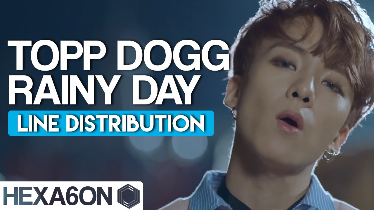 TOPP DOGG - Rainy Day Line Distribution (Color Coded)
