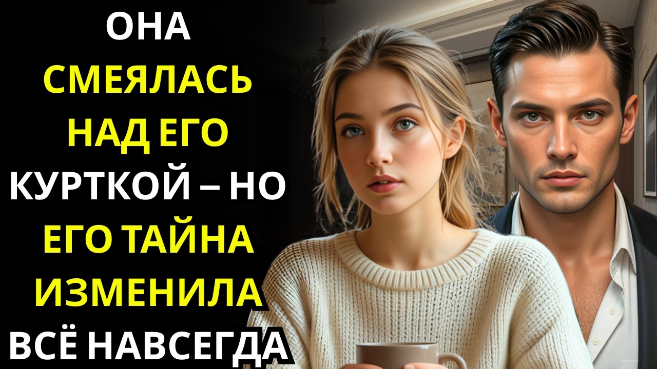 Она смеялась над его потёртой курткой в кафе… МИЛЛИОНЕР посмотрел на неё  Она мгновенно застыла!!!