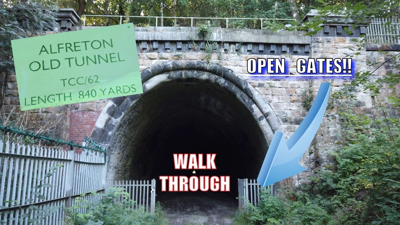 ALFRETON OLD RAILWAY TUNNEL - WALK THROUGH!