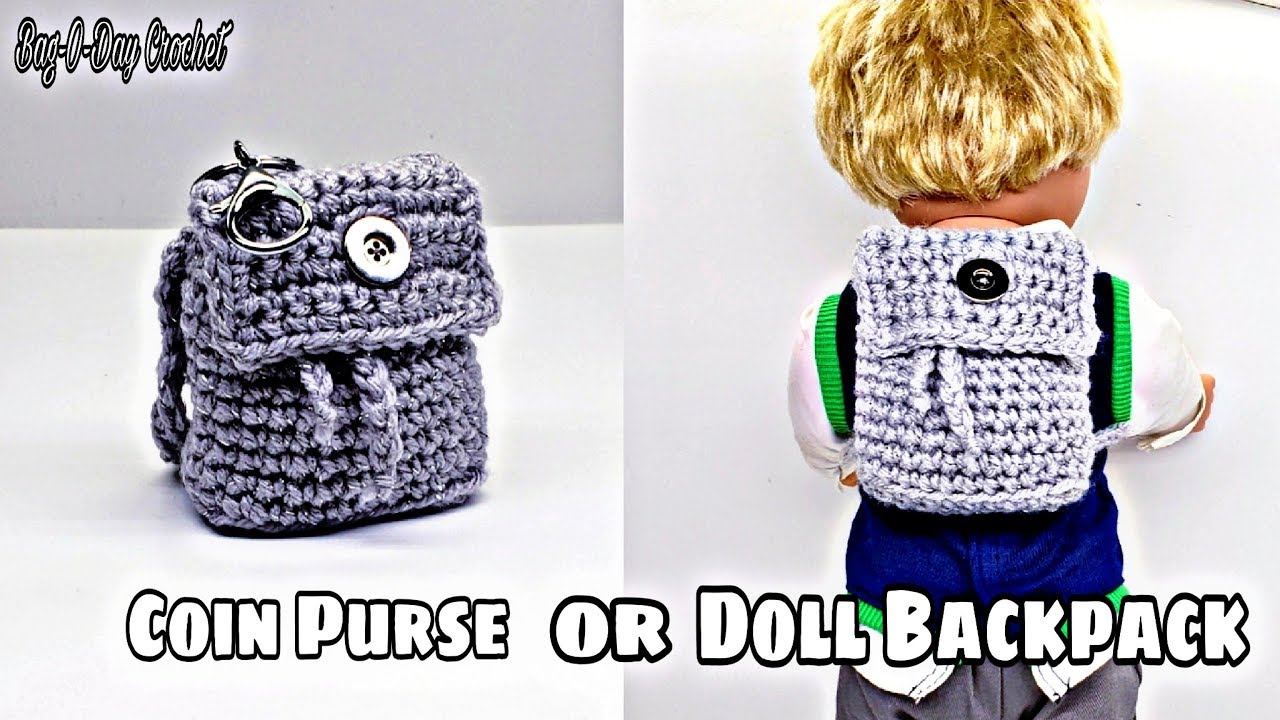 How To Crochet A Coin Purse or An 18