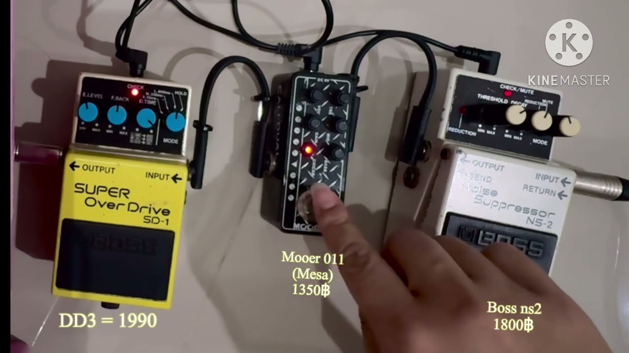 Boss dd3,mooer 011,boss ns2 (sound test)