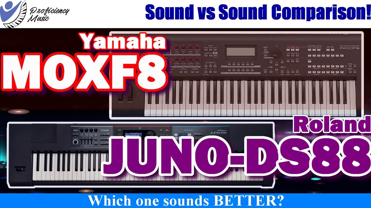 Yamaha MOXF8 vs Roland JUNO-DS88: Sound vs Sound Comparison!